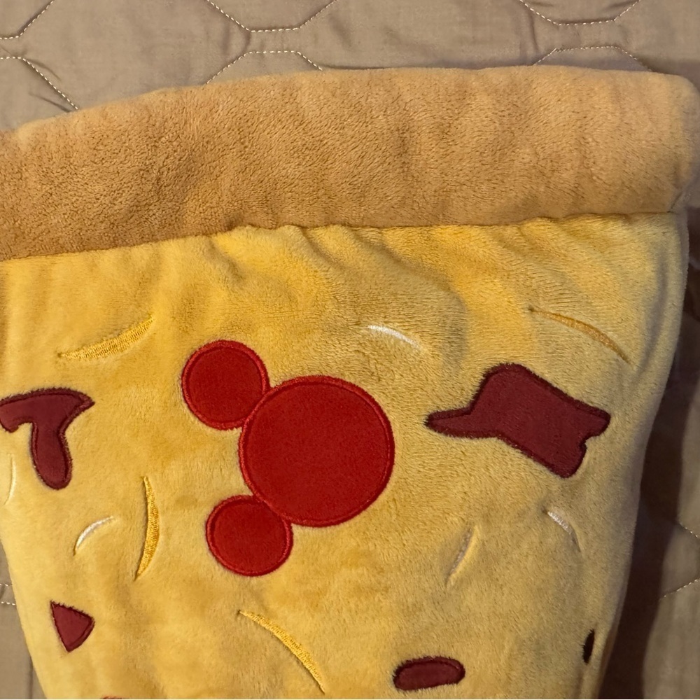 Disney Parks Plush Pillow - Mickey Mouse Pizza - 23" EUC - Picture 6 of 11